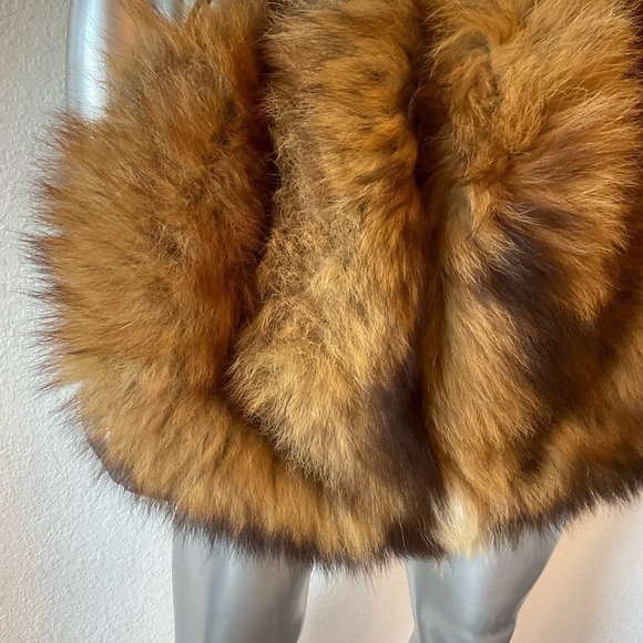 30’s-40’s Collectors piece Large Red Fox Hand warming. Muff Handbag. Zipper. - Picture 3 of 14